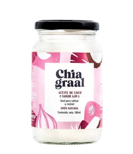 Aceite de coco neutro sabor ajo 360 ml